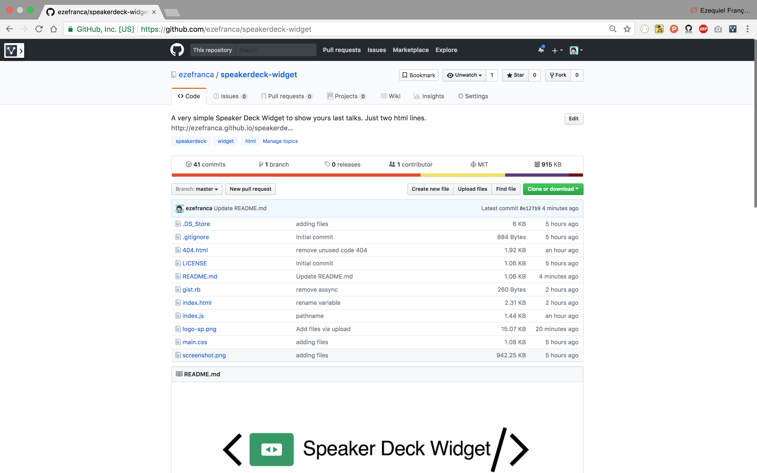 Speaker Deck Widget gallery image