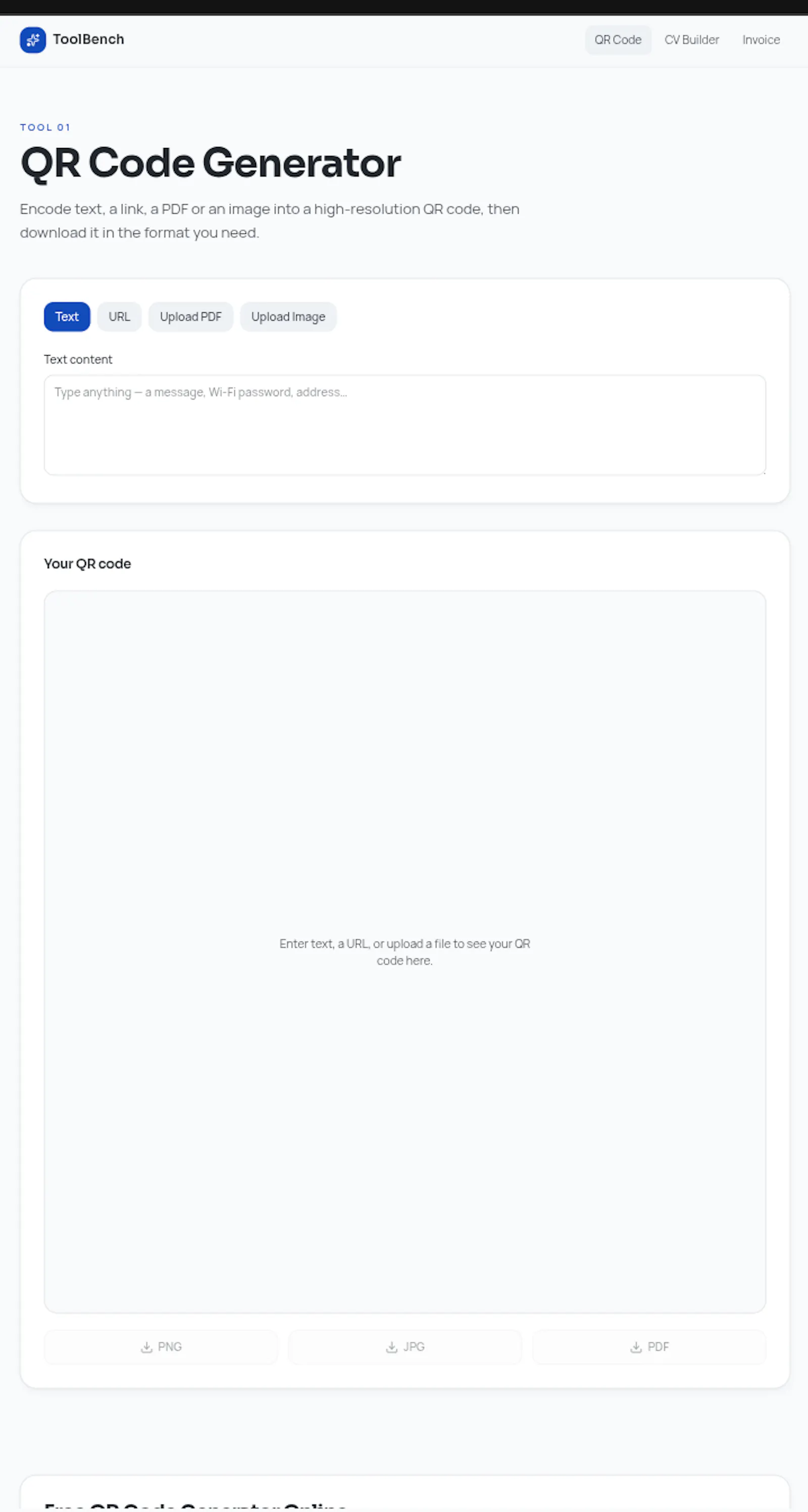ToolBench screenshot 1