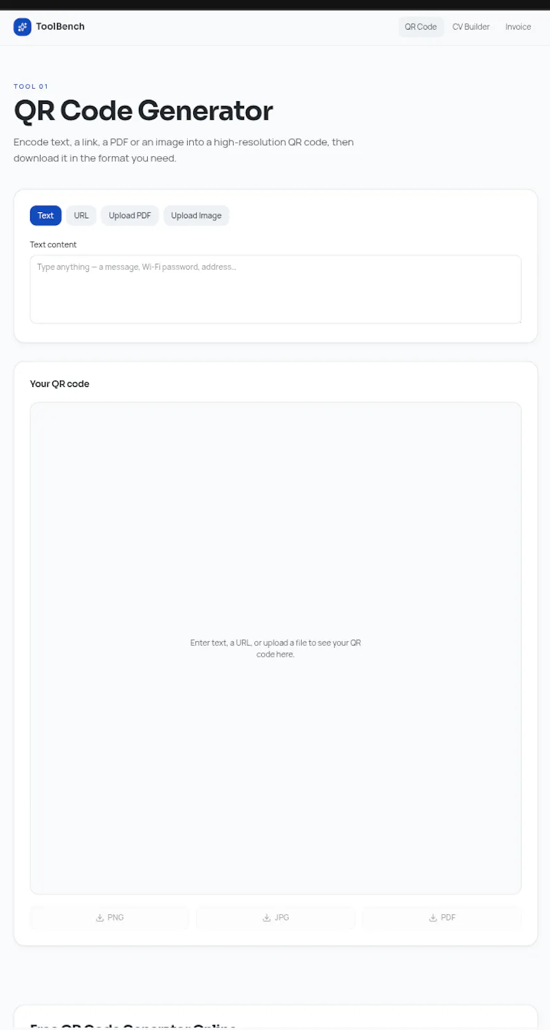 ToolBench screenshot 1
