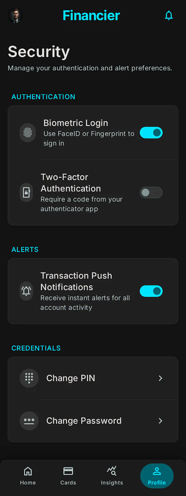 Lumina — Fintech Flutter UI Kit gallery image