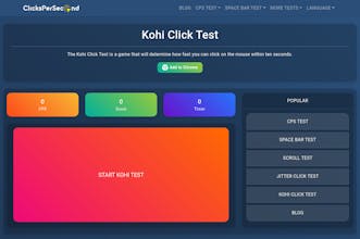 Clicks Per Second gallery image