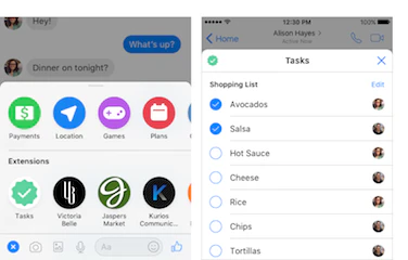 Messenger Chat Extensions