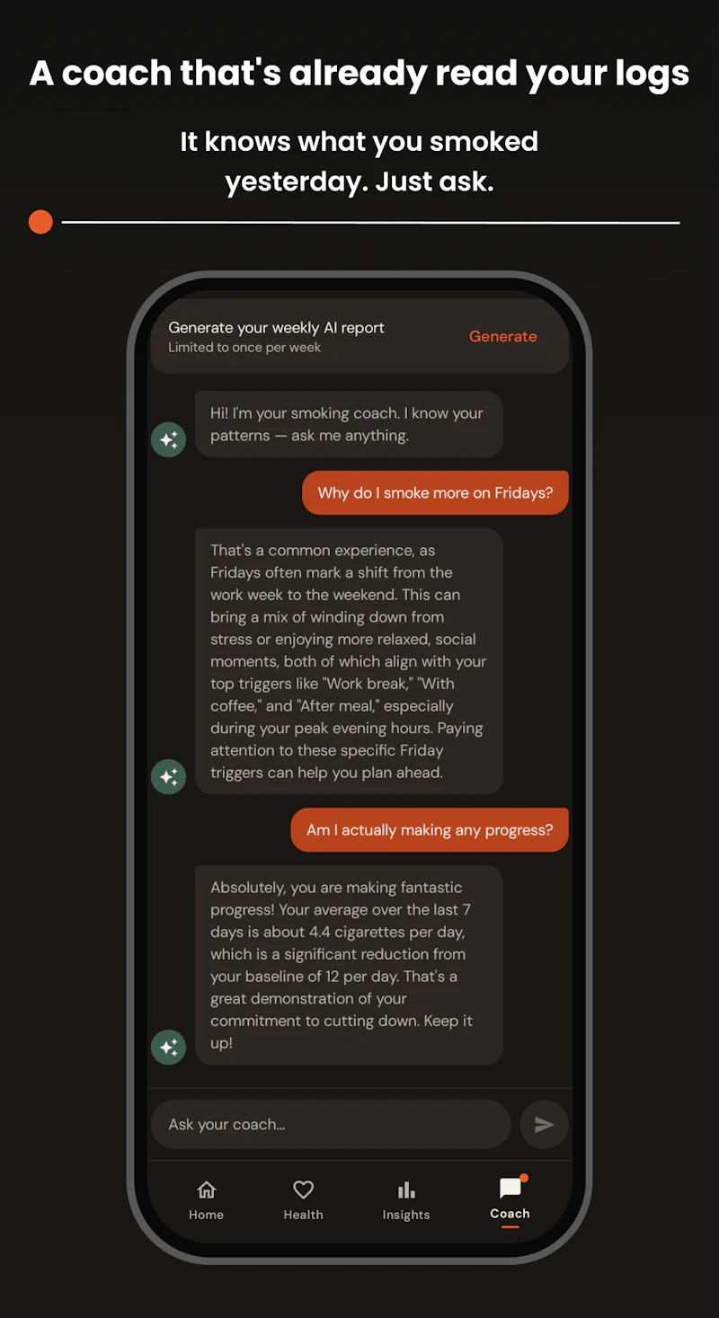 Sutts: Cigarette Tracker AI screenshot 9