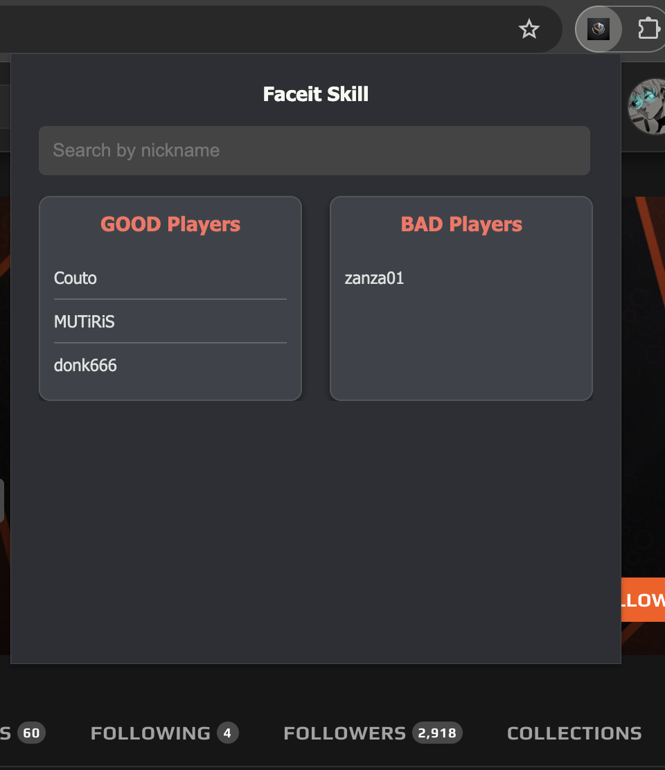Faceit Skill Extension Ranking 웹 사이트 - FaceIt 플레이어를 미래의 게임에지도. 미디어 2