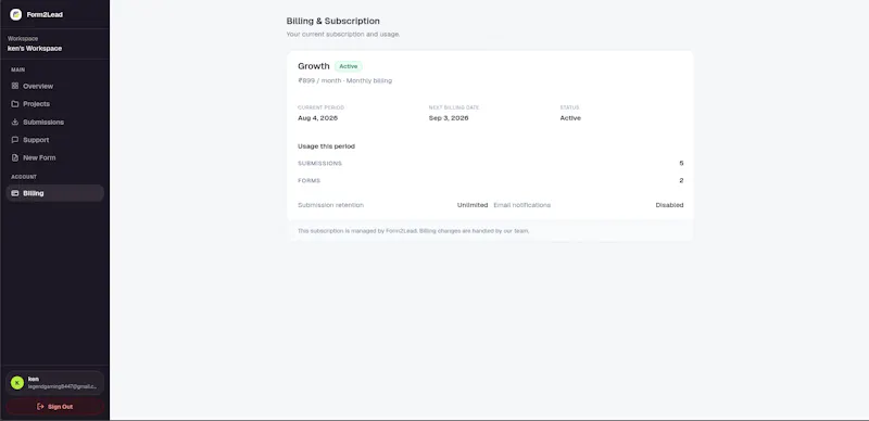 Form2Lead screenshot 2