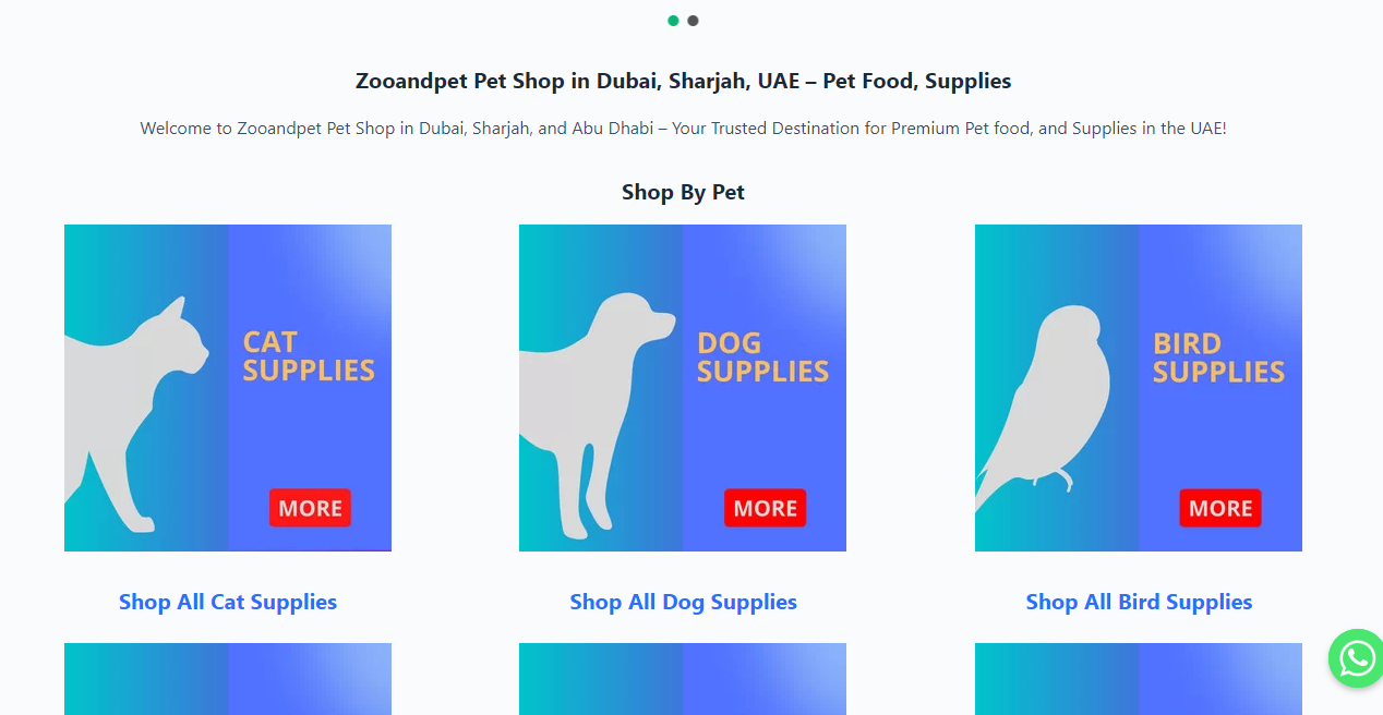 Media Kedai haiwan kesayangan Zooandpet - Kedai haiwan di Dubai, Sharjah, dan UAE.Makanan dan bekalan haiwan kesayangan. 2