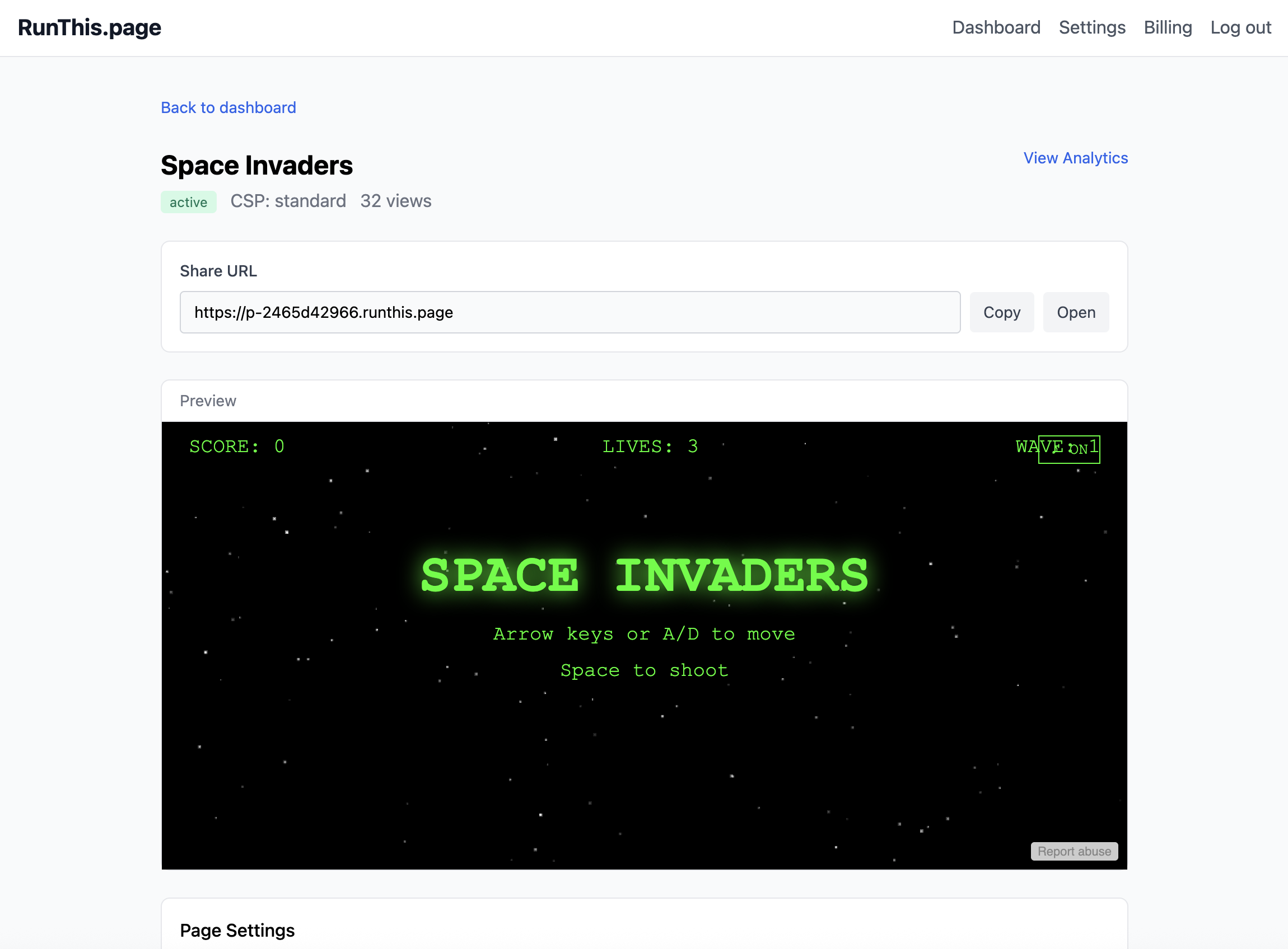 RunThis.page gallery image