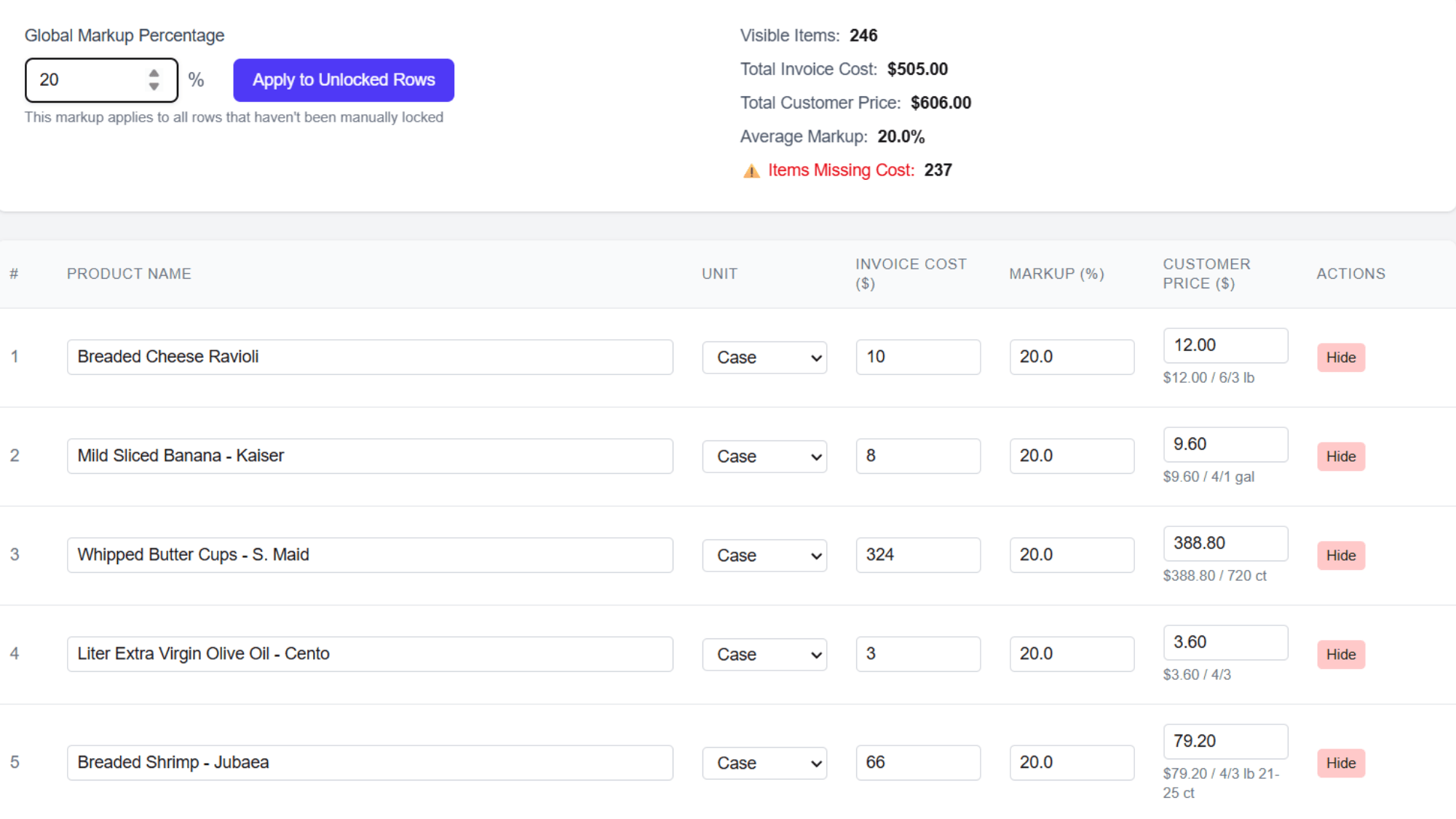 The Full Truck - Screenshot 5 showing product features and functionality