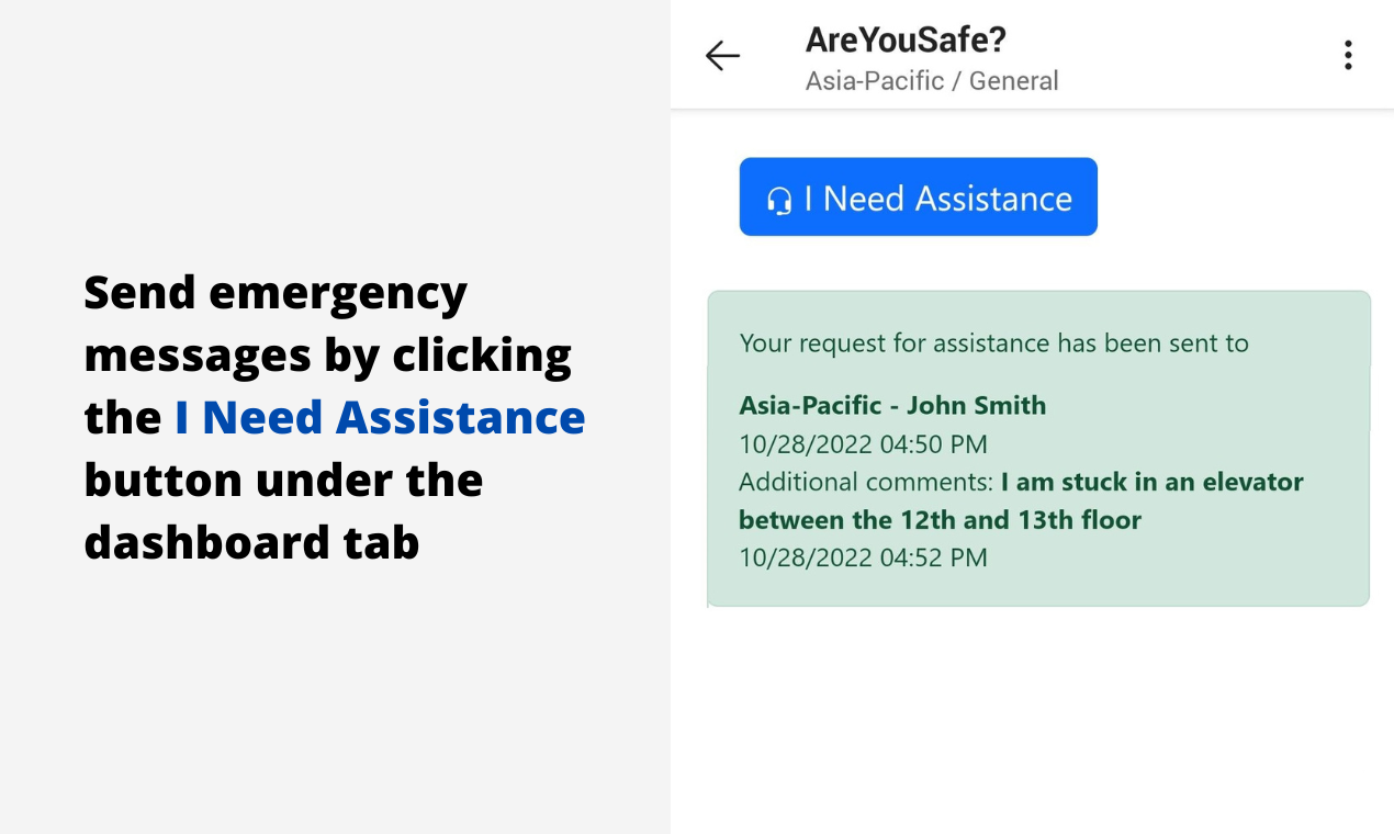 وسائط areyousafe؟- فحص سلامة الموظفين - أرسل شيكات السلامة إلى الموظفين في 60 ثانية خلال الأزمة 8