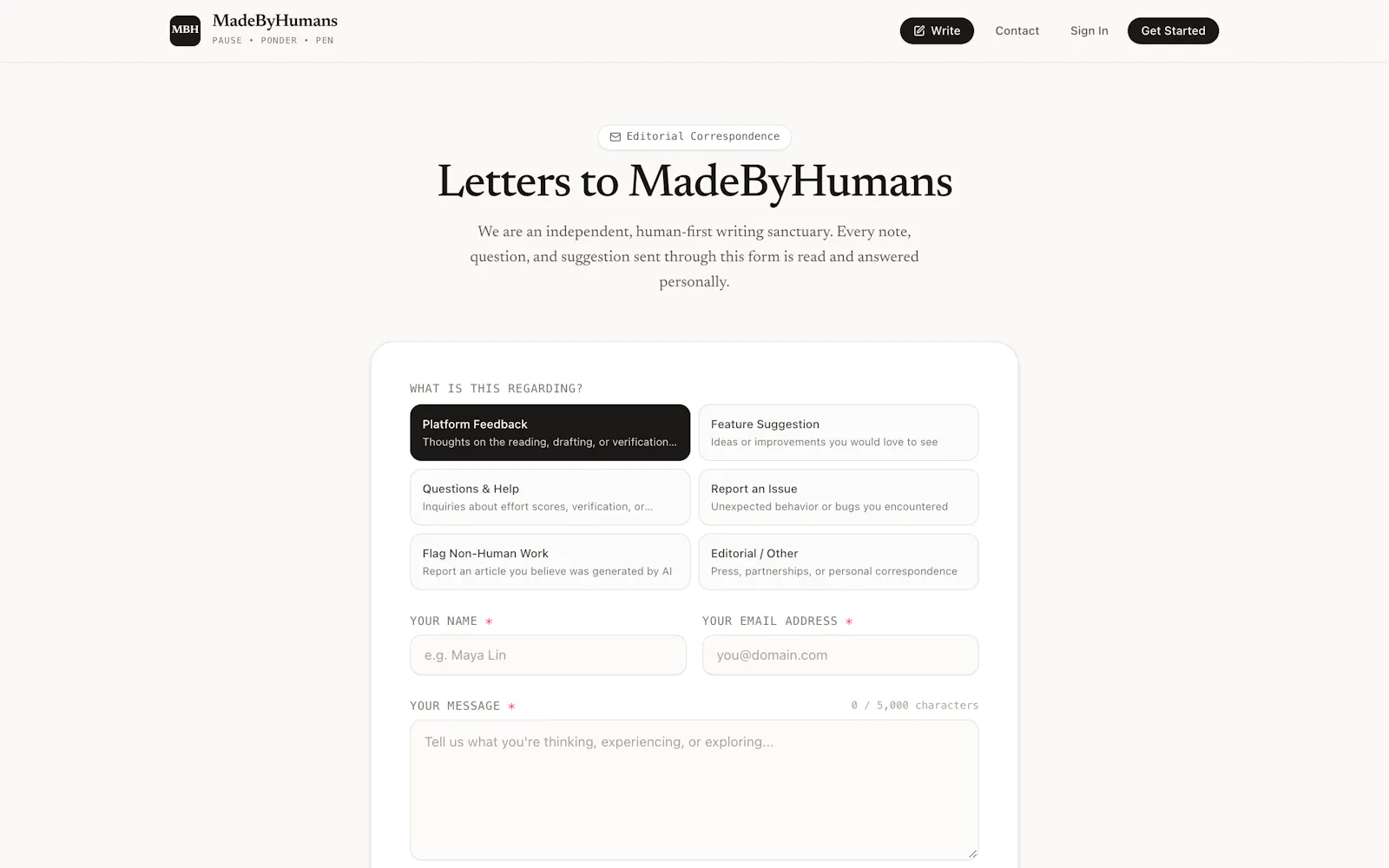 MadeByHumans screenshot 5