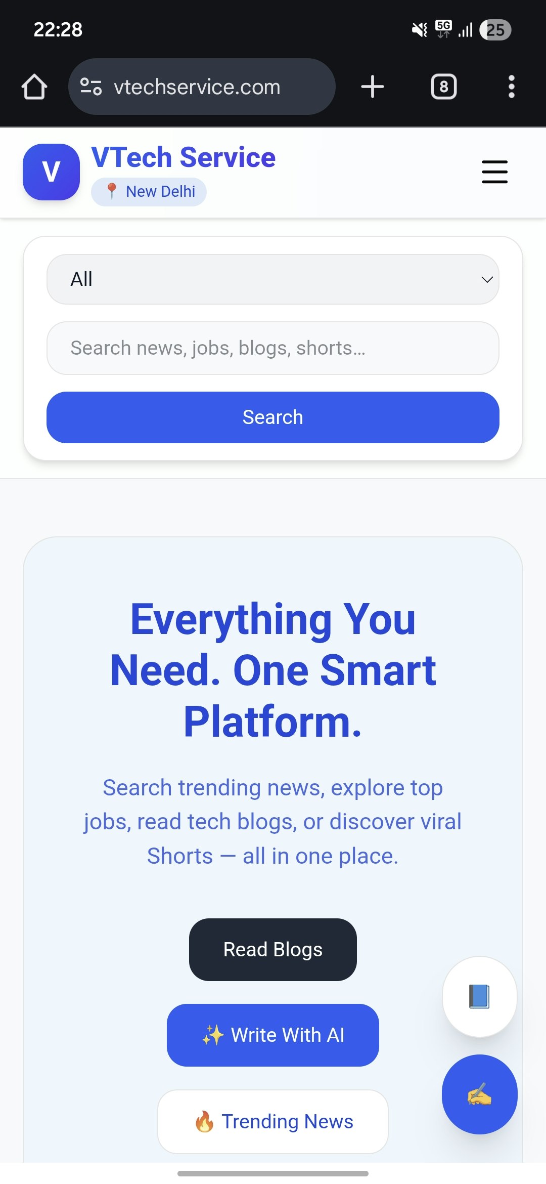 VTech Service - Product Hunt launch logo and brand identity