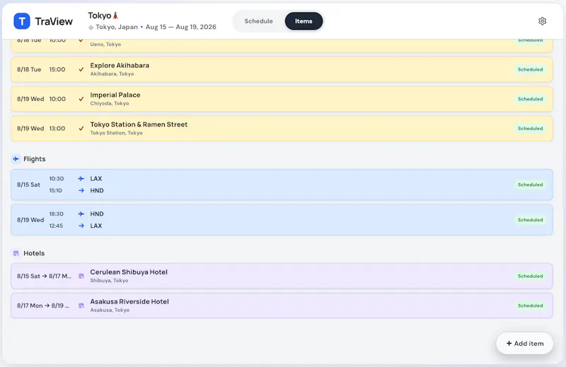 TraView screenshot 3
