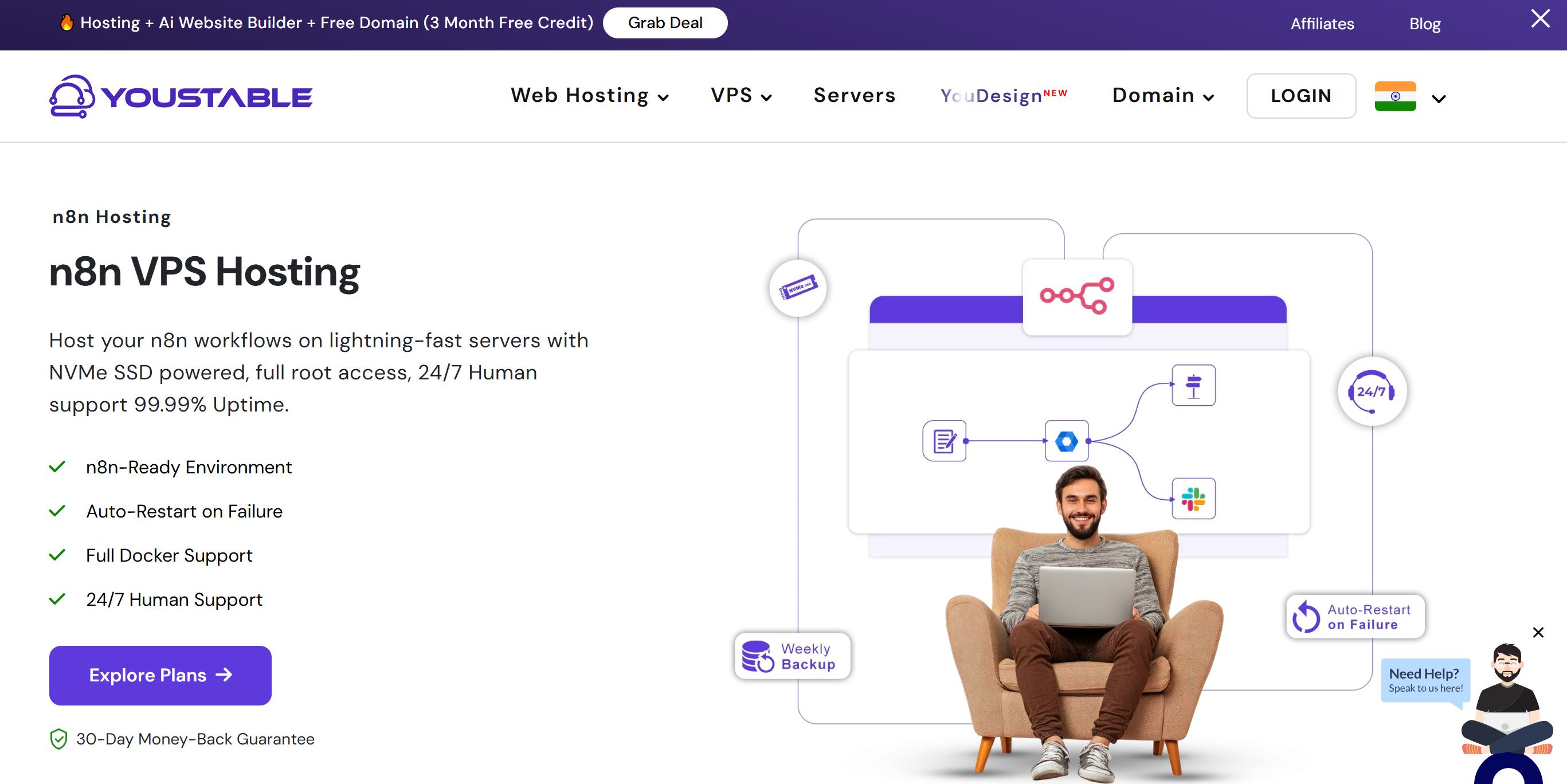 وسائط N8N VPS استضافة 1