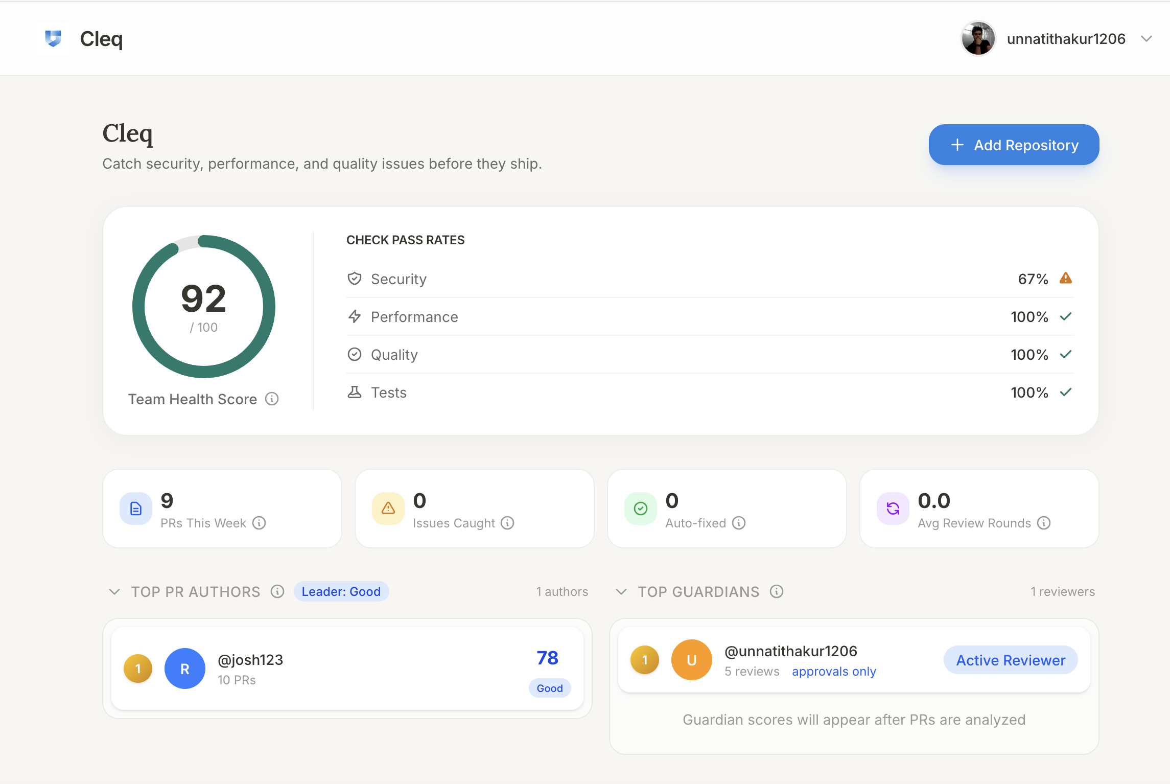 Cleq - Main product screenshot demonstrating key features and user interface