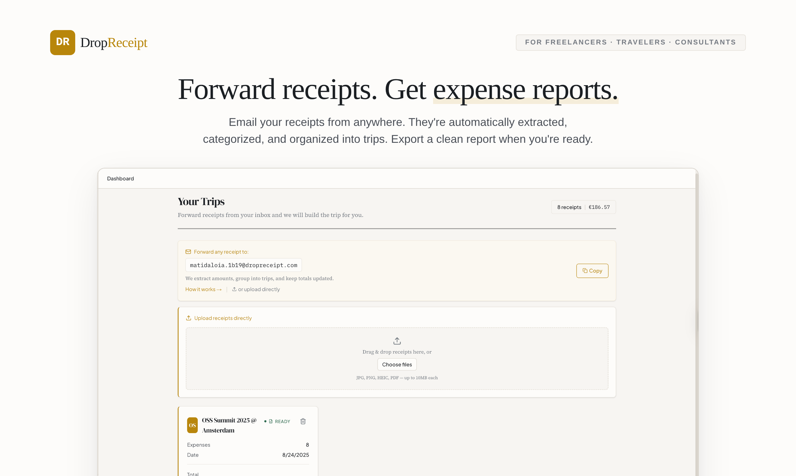 DropReceipt gallery image