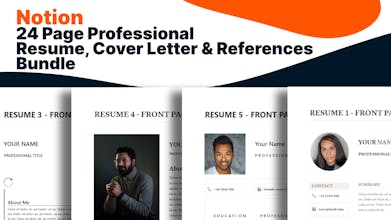 24 Page Resume Cover Letter & Ref Bundle gallery image