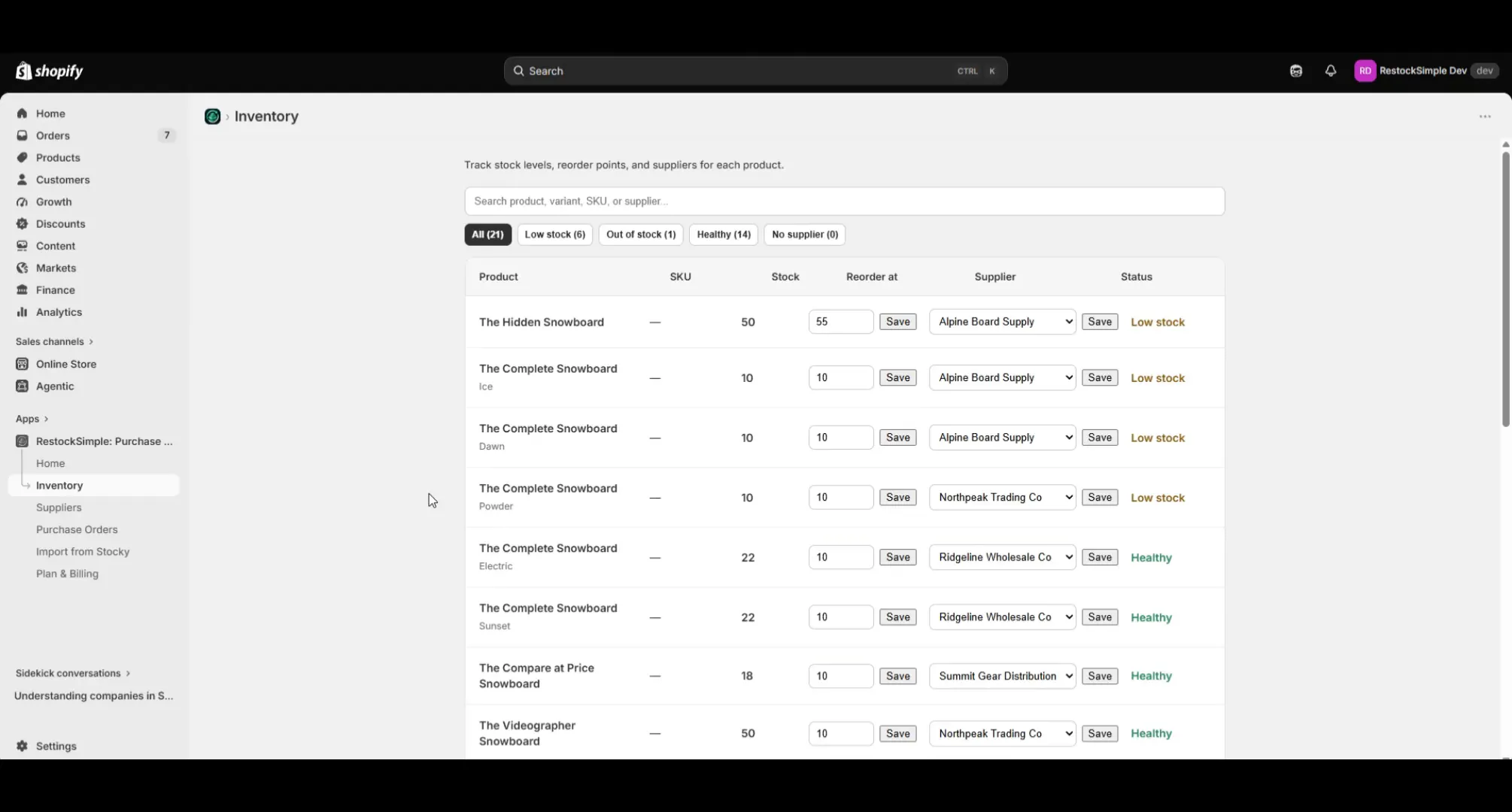 RestockSimple gallery image