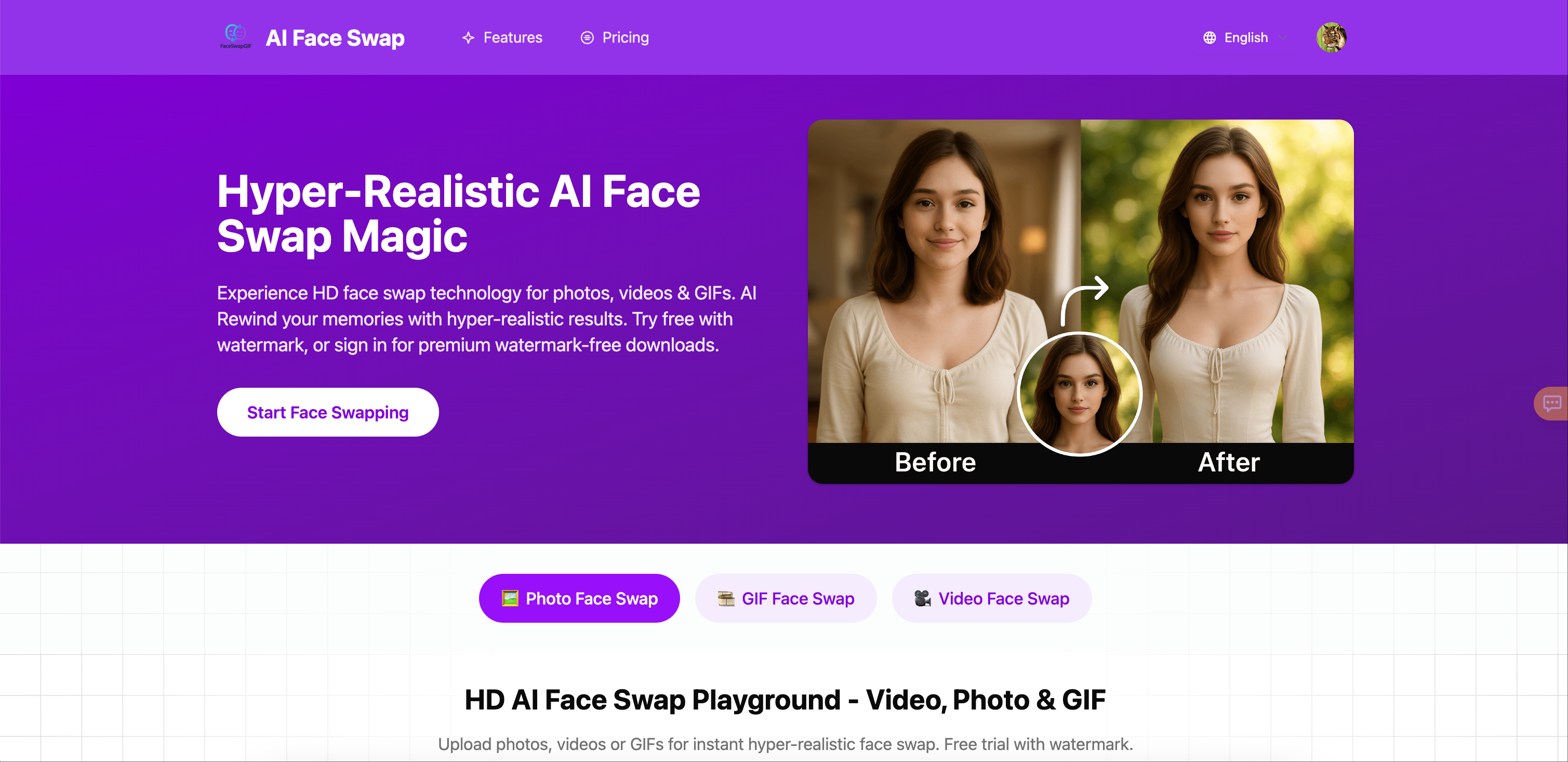 AI Face Swap gallery image