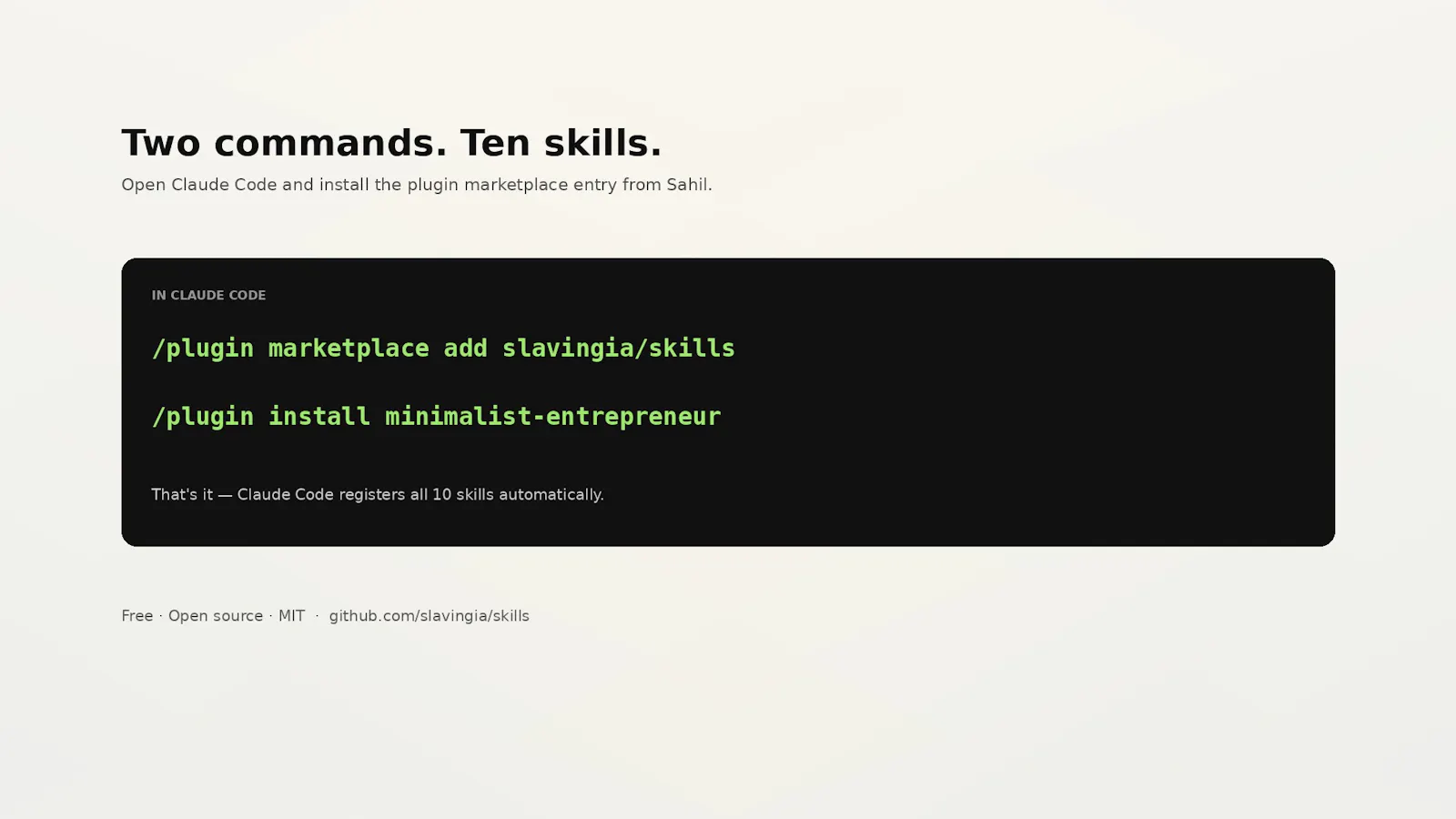The Minimalist Entrepreneur Skills screenshot 3