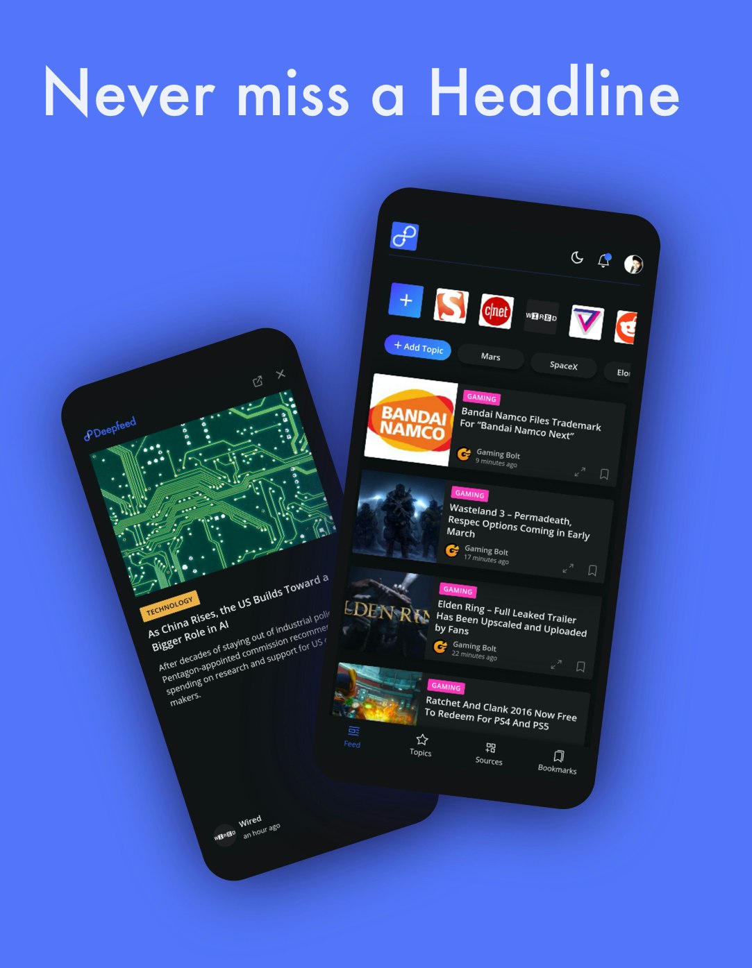 Deepfeed - Never miss a headline gallery image