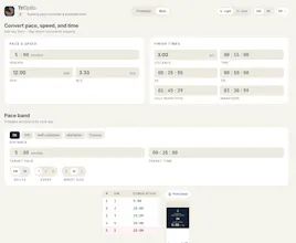 Triathlon Race Planner & Pace Calculator gallery image