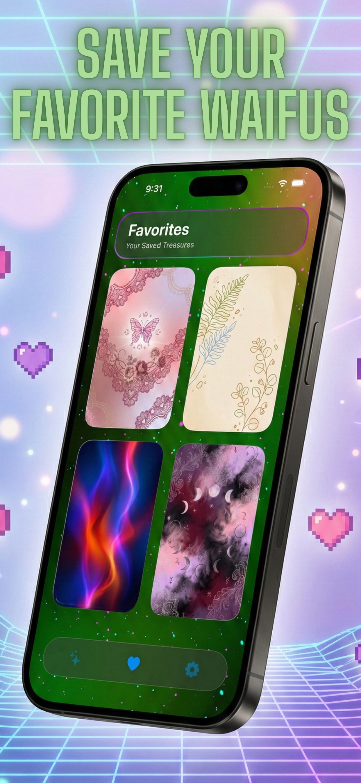 Kawaii Anime Wallpaper: Y2K HD - Screenshot 3 showing product features and functionality