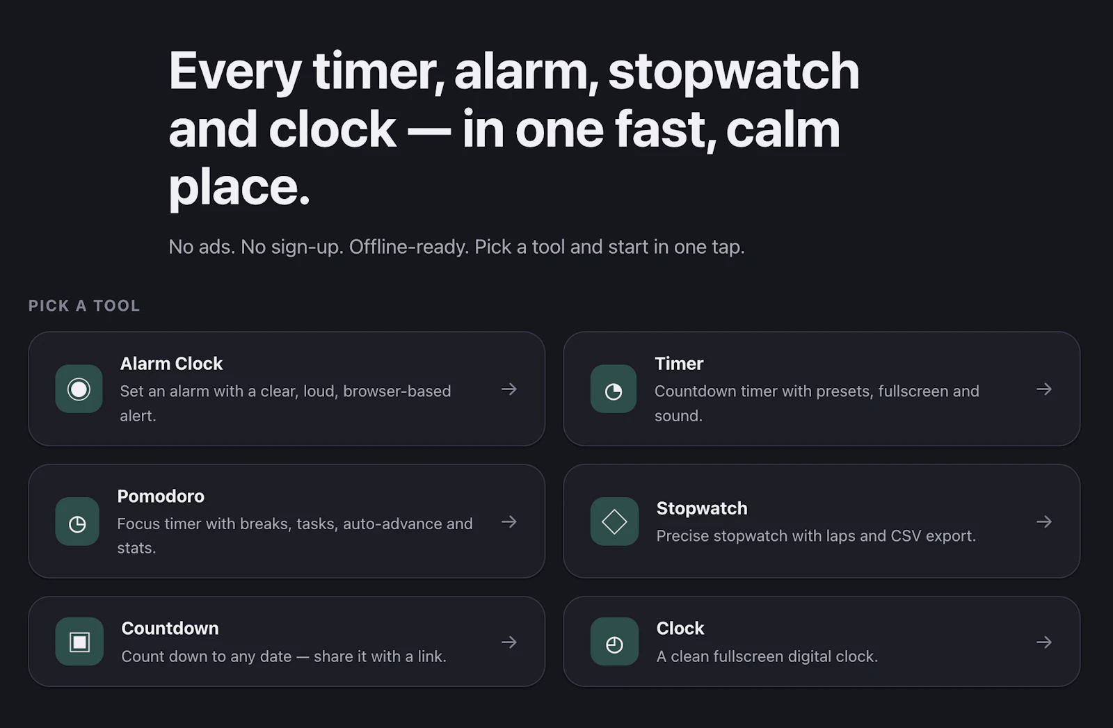 Clockfresh screenshot 1