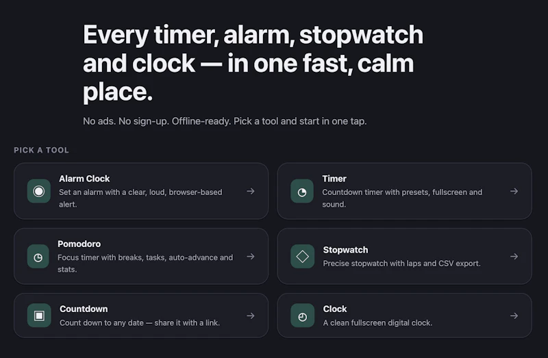 Clockfresh screenshot 1
