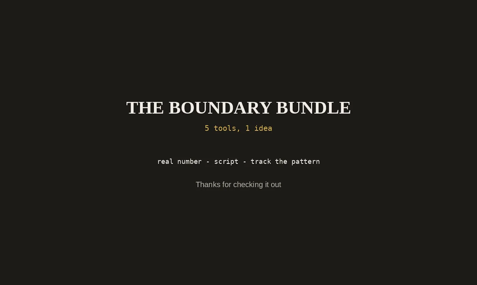 The Boundary Bundle screenshot 8