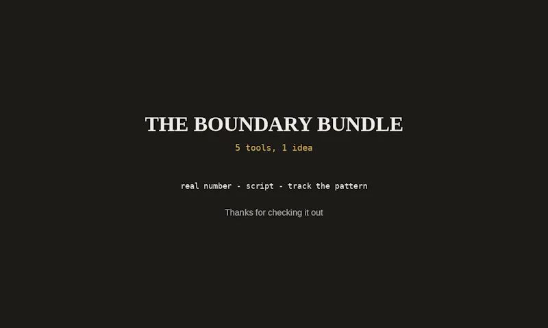 The Boundary Bundle screenshot 8