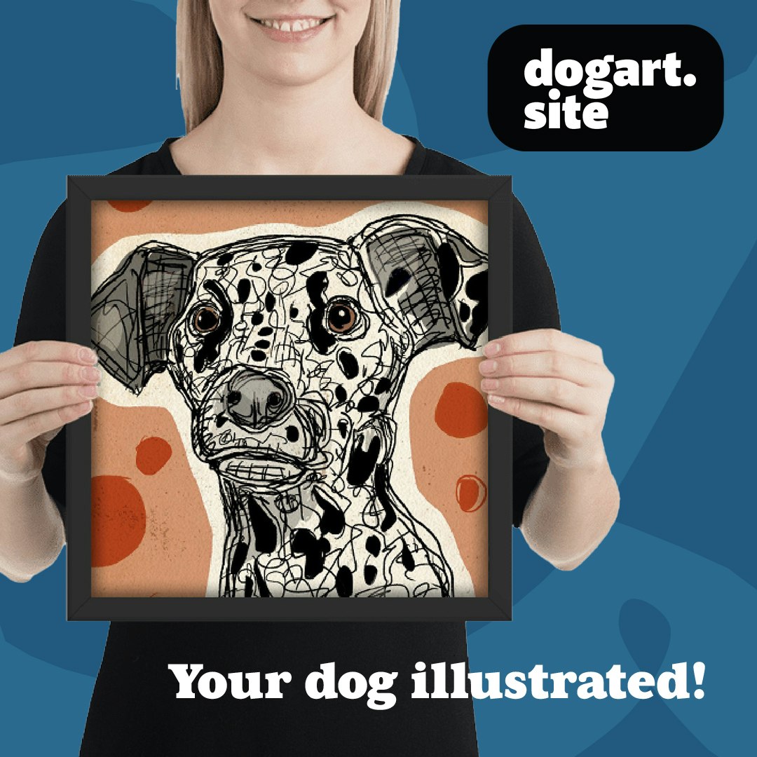 Arte de perro personalizado basado en la foto de tu perro media 2