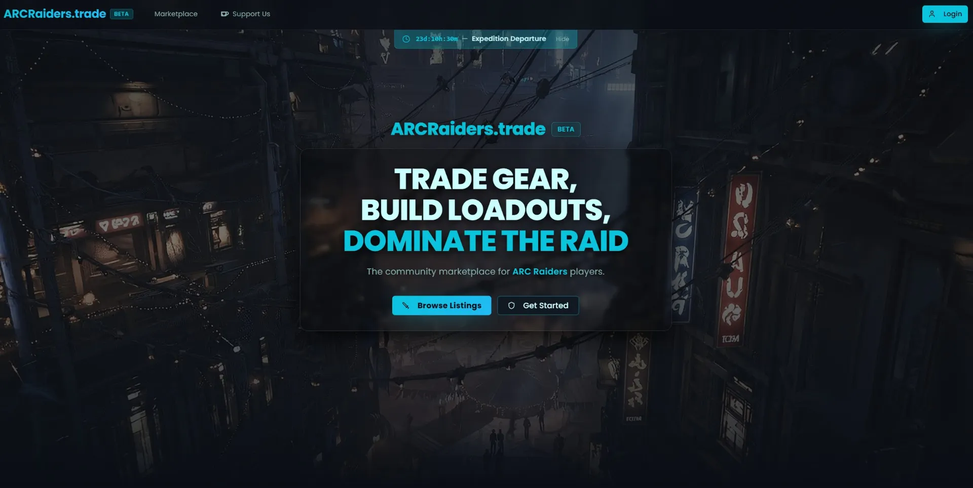 ArcRaiders.trade 專案橫幅