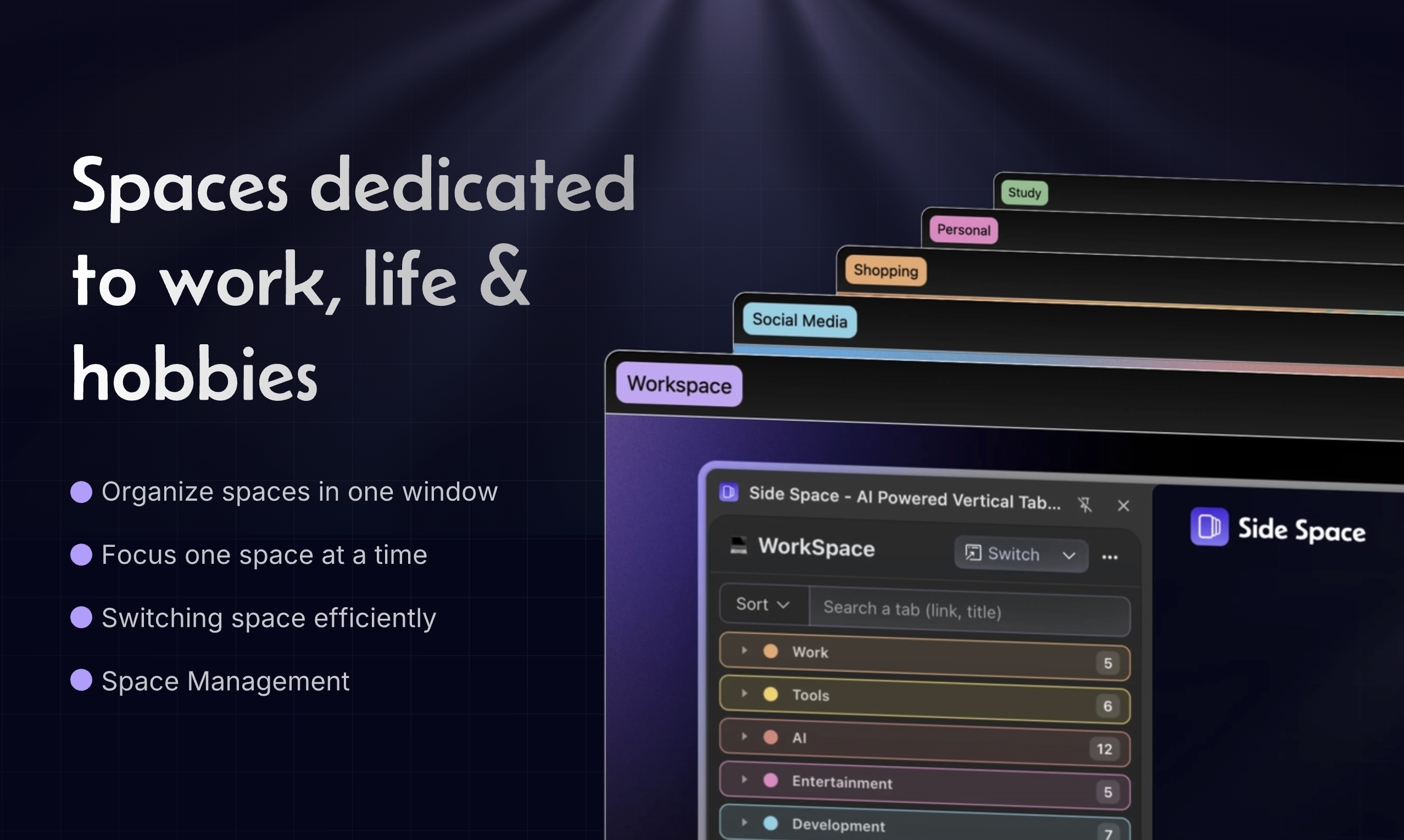 Side Space 2.0 - Screenshot 5 showing product features and functionality