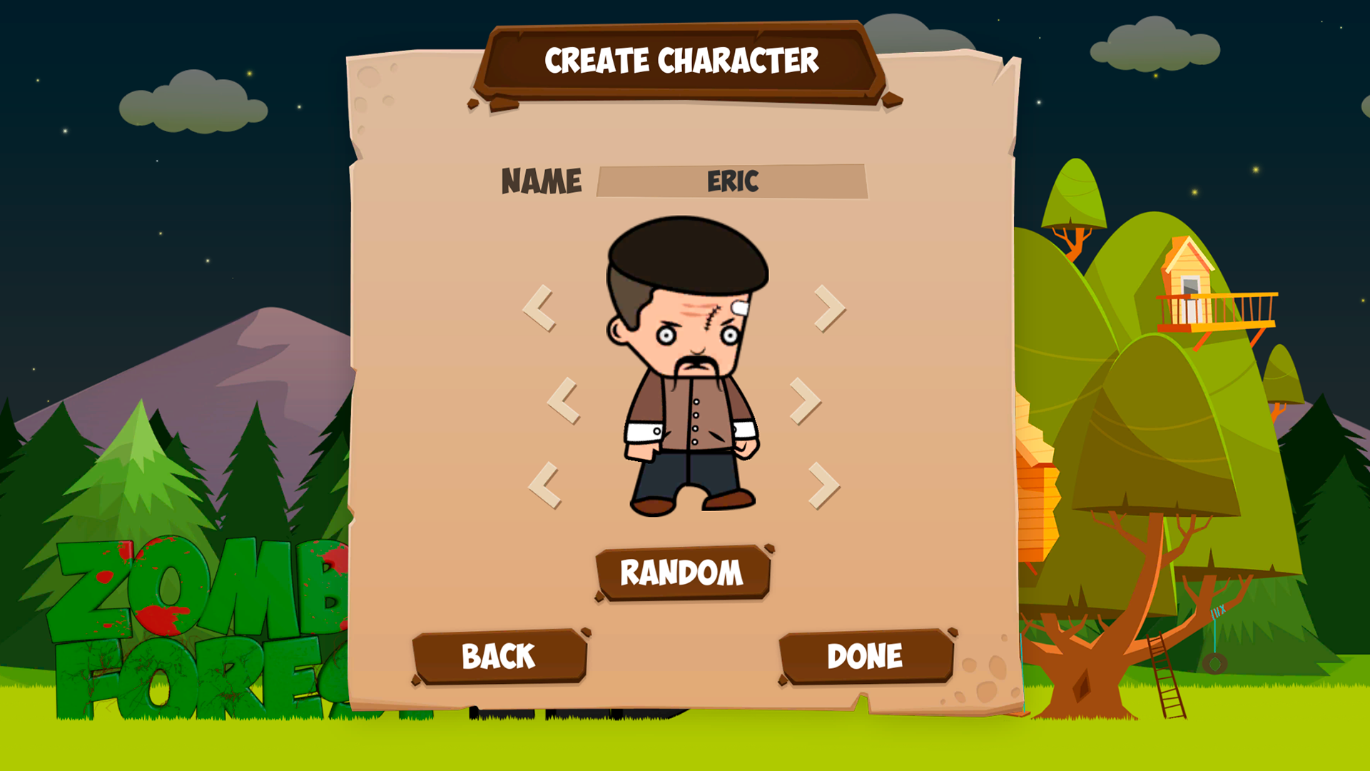 Zombie Forest HD. Funny cartoon survival gallery image
