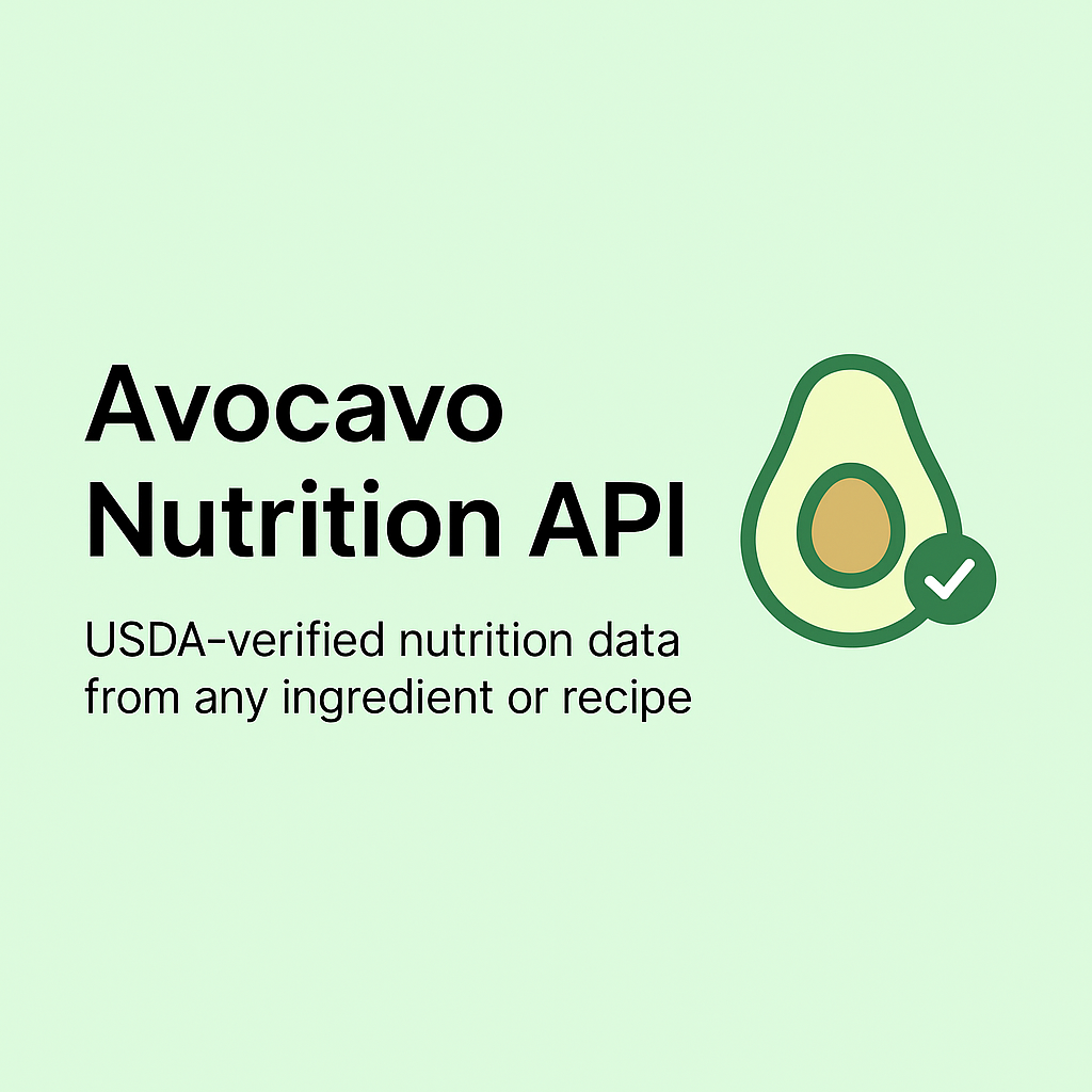 Avocavo Nutrition API gallery image