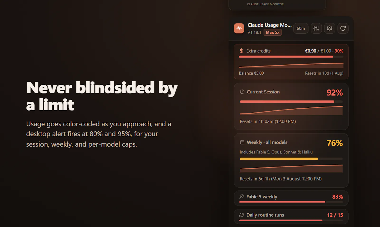 Claude Monitor screenshot 4