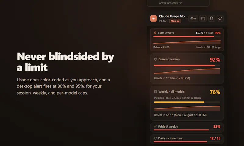 Claude Monitor screenshot 4