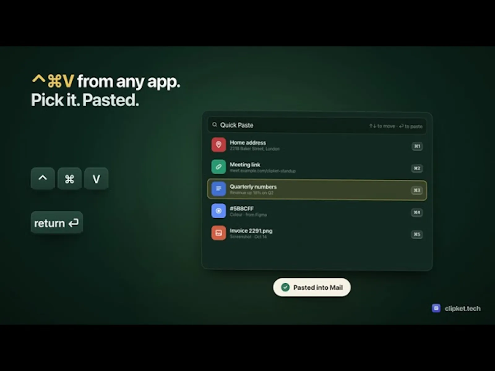 Clipket screenshot 1 (video preview)