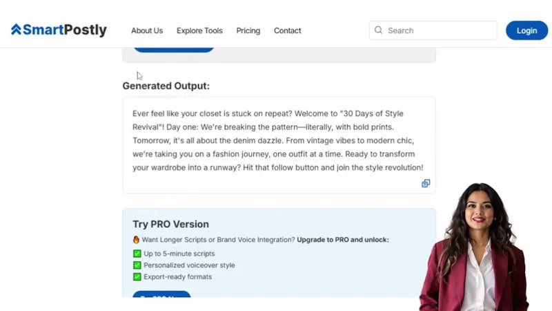 SmartPostly screenshot 1 (video preview)