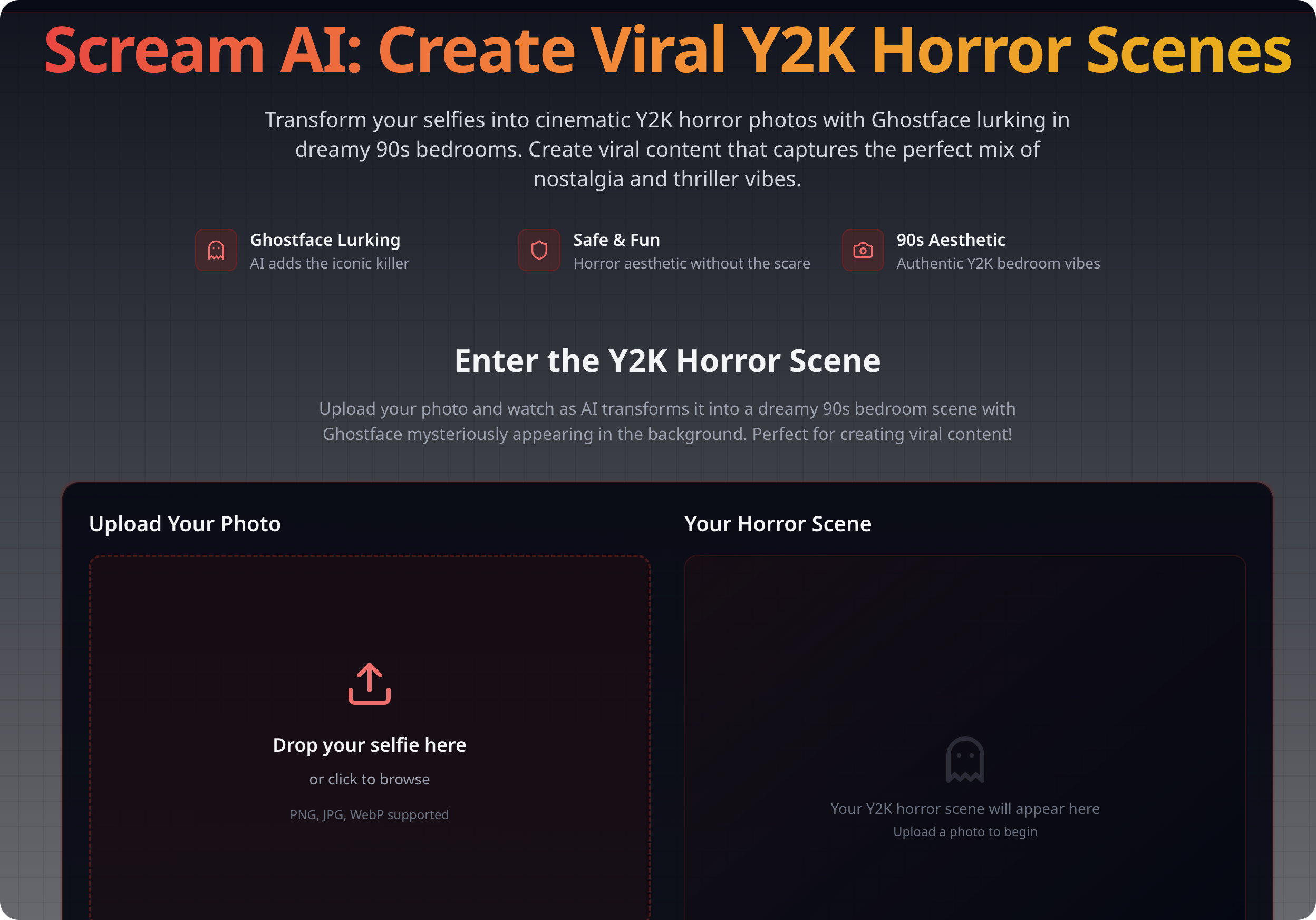 Média crier ai - Créer des photos d'horreur virale Y2K avec Ghostface 1
