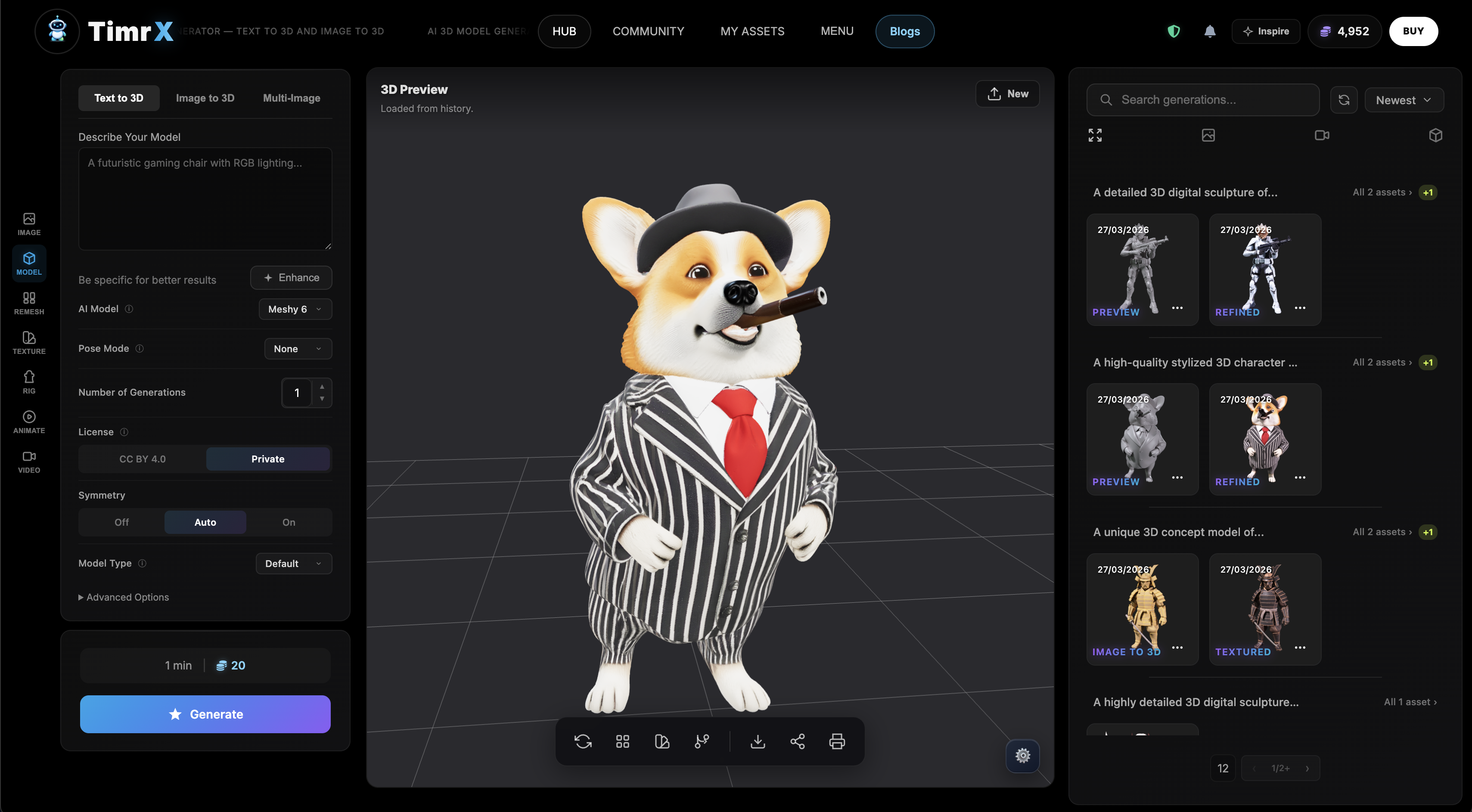 TimrX 3D Workspace gallery image