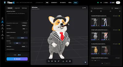 TimrX 3D Workspace gallery image