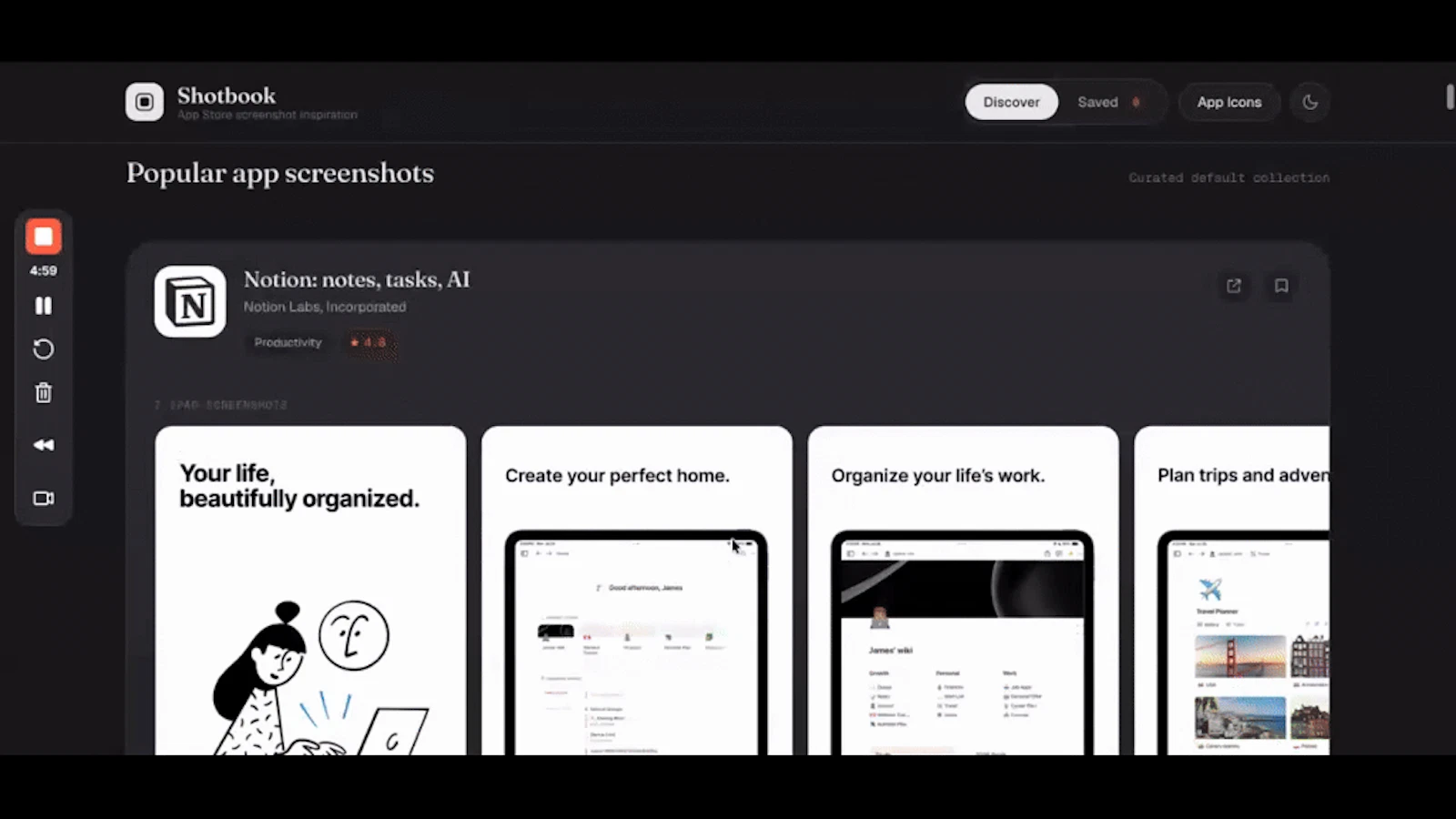 Shotbook screenshot 1 (video preview)