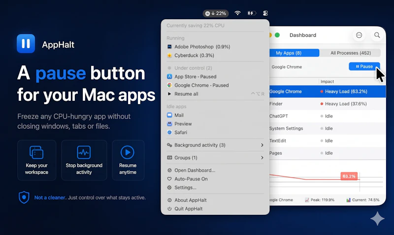 AppHalt screenshot 1