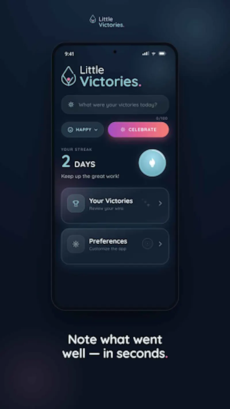 Daily Goals: Little Victories screenshot 2