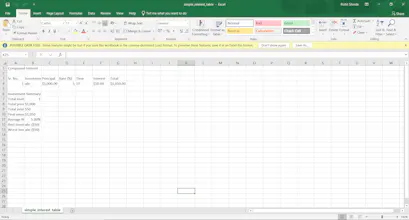 Simple Interest Calculator (Excel/PDF) gallery image