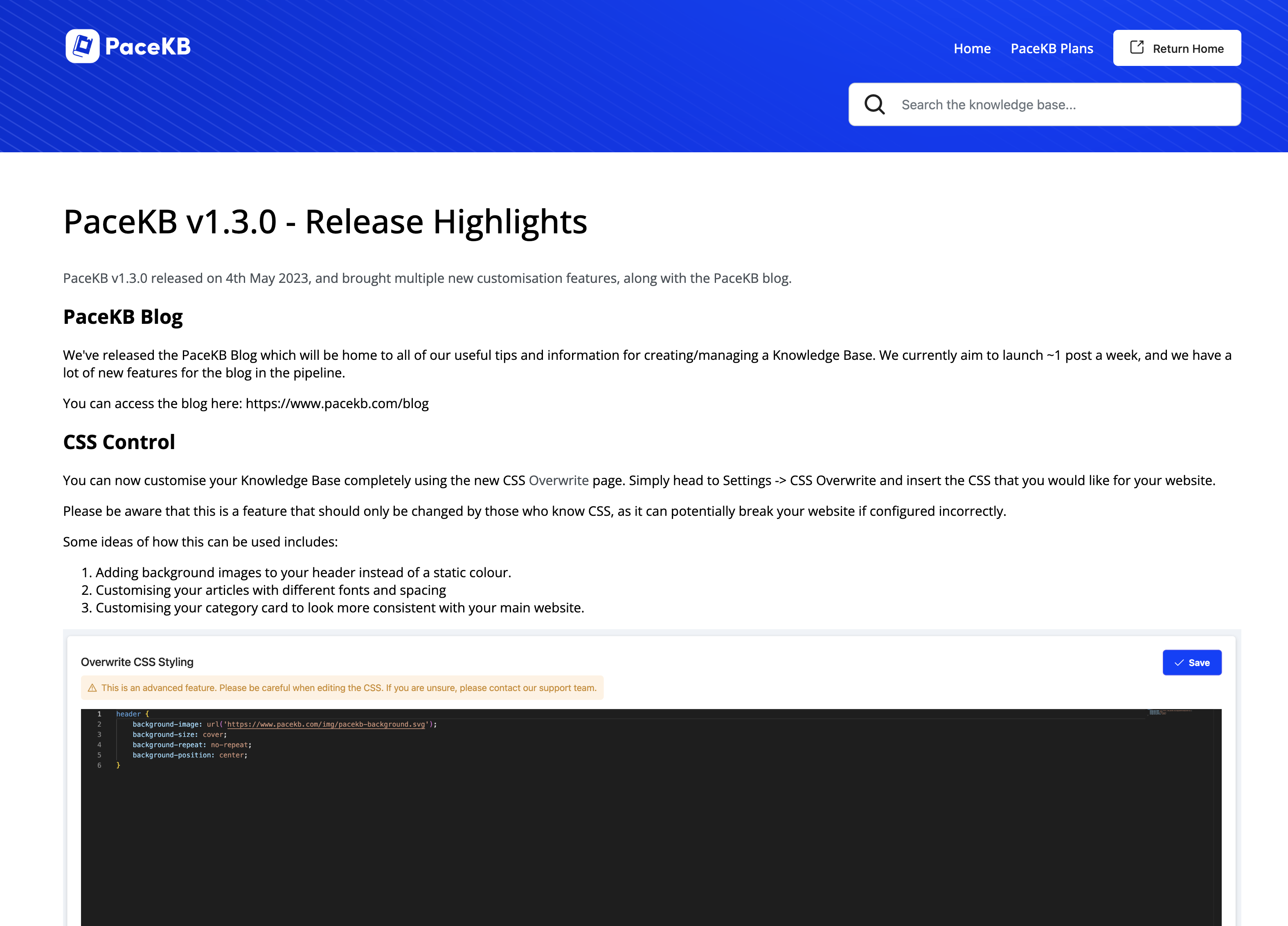 PaceKB Knowledge Base Software v1.3.0 media 3