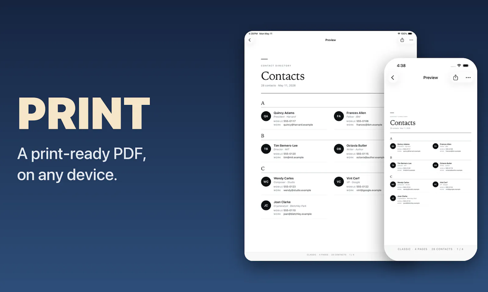 ContactPDF screenshot 5