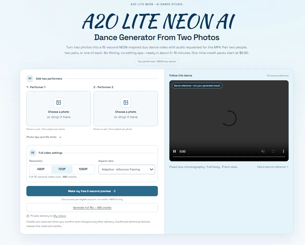 A2O Lite Neon AI Dance gallery image