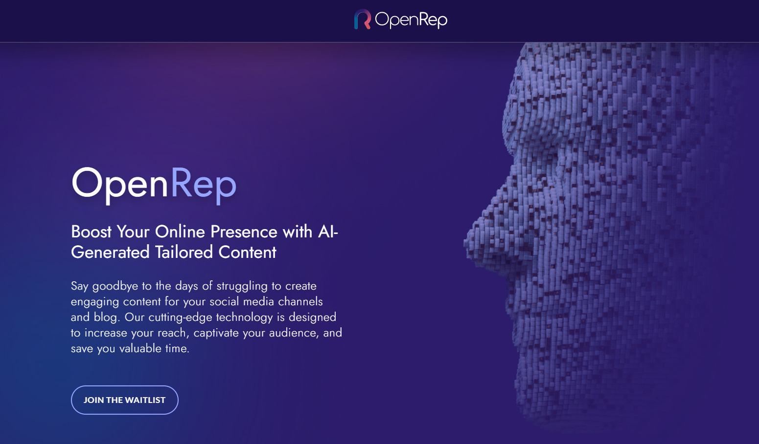 startuptile OpenRep-AI-powered social media and SEO content generator